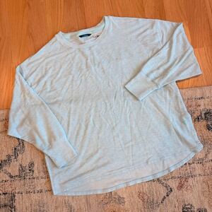 L.L. Bean Sweatshirt Oversized Women's M Blue Aqua